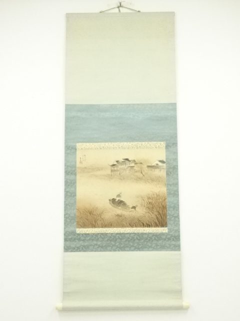 JAPANESE HANGING SCROLL / HAND PAINTED / NANJING CASTLE 